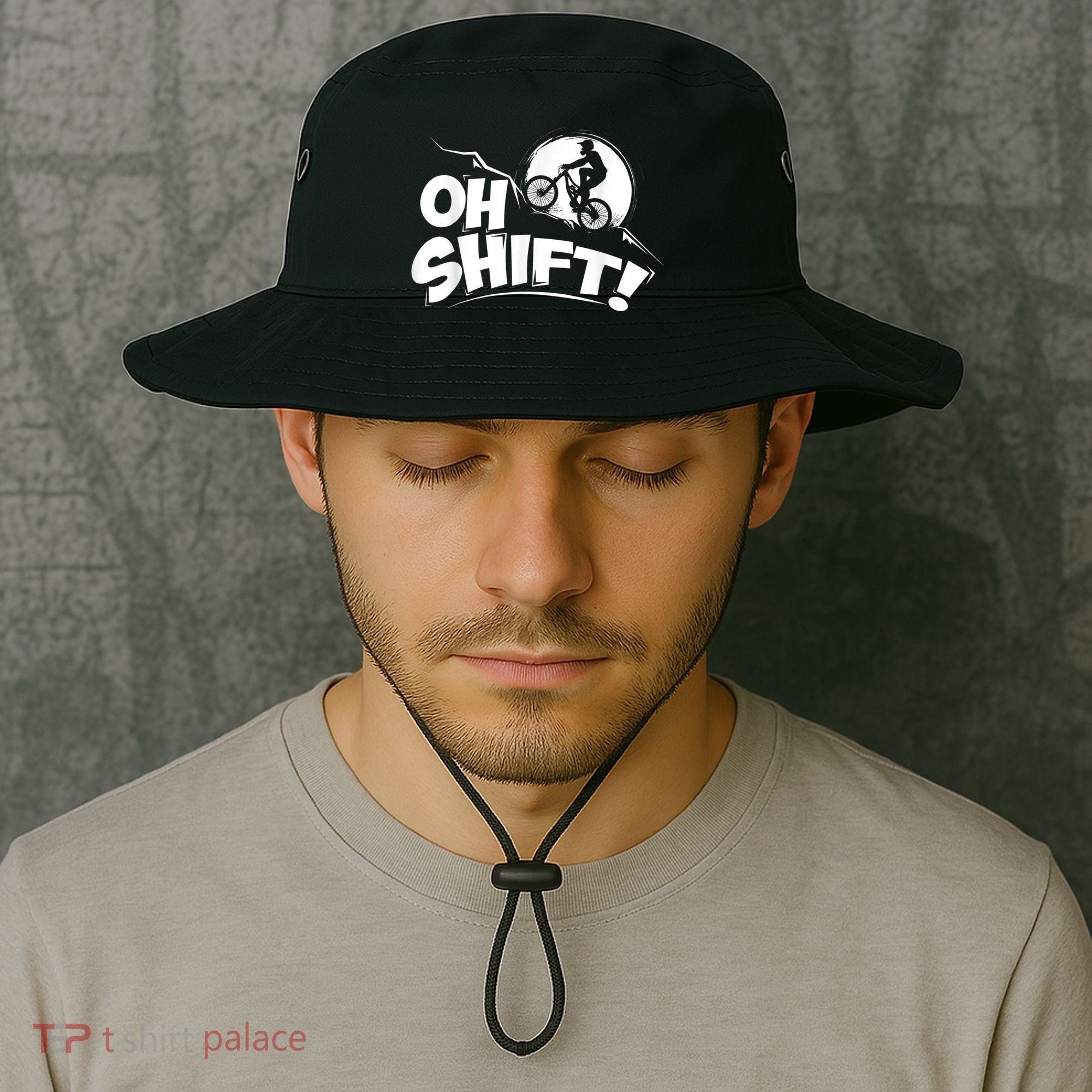 Oh Shift! Bicycle For Bike Riders & Cyclists Bucket Hat