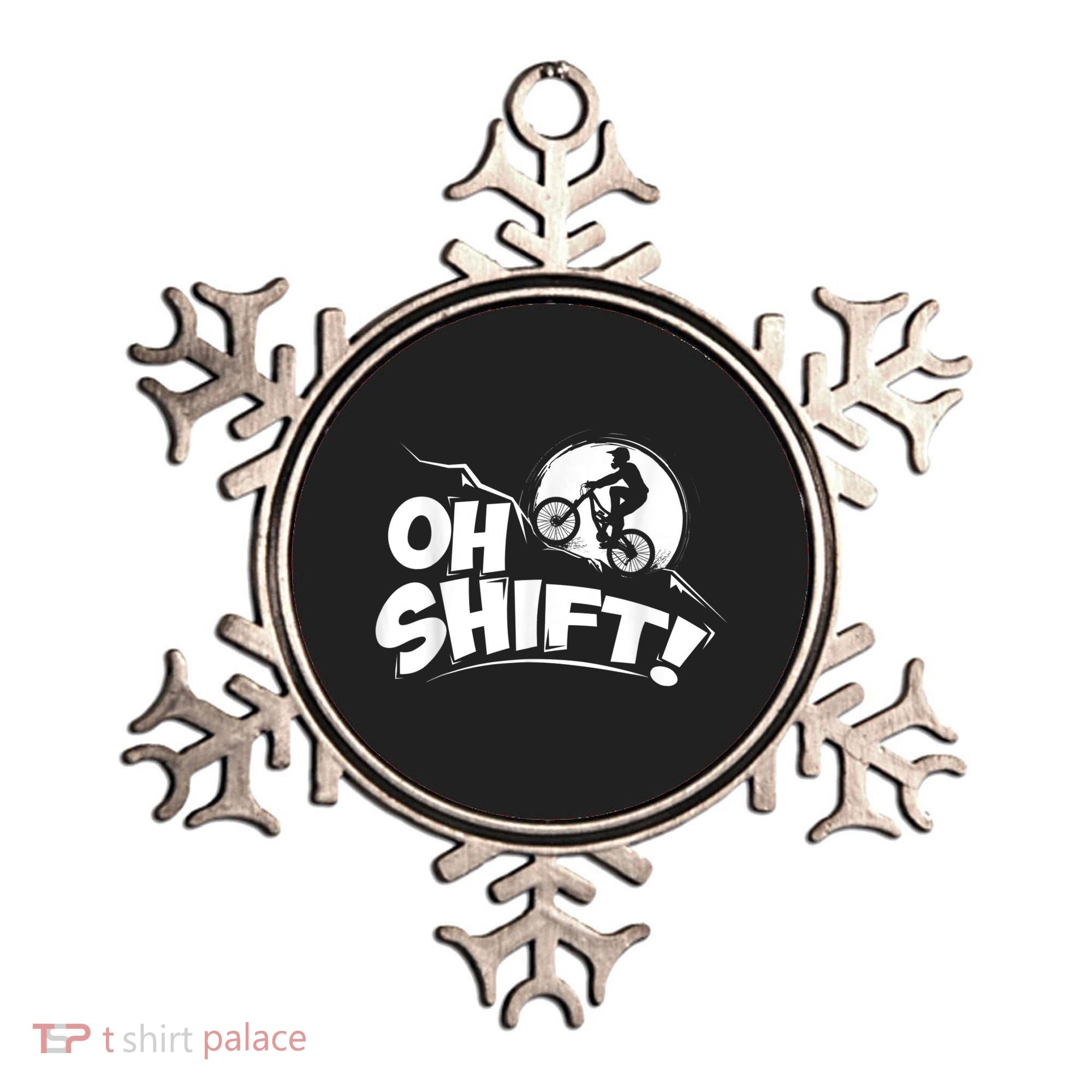 Oh Shift! Bicycle For Bike Riders & Cyclists Ornament
