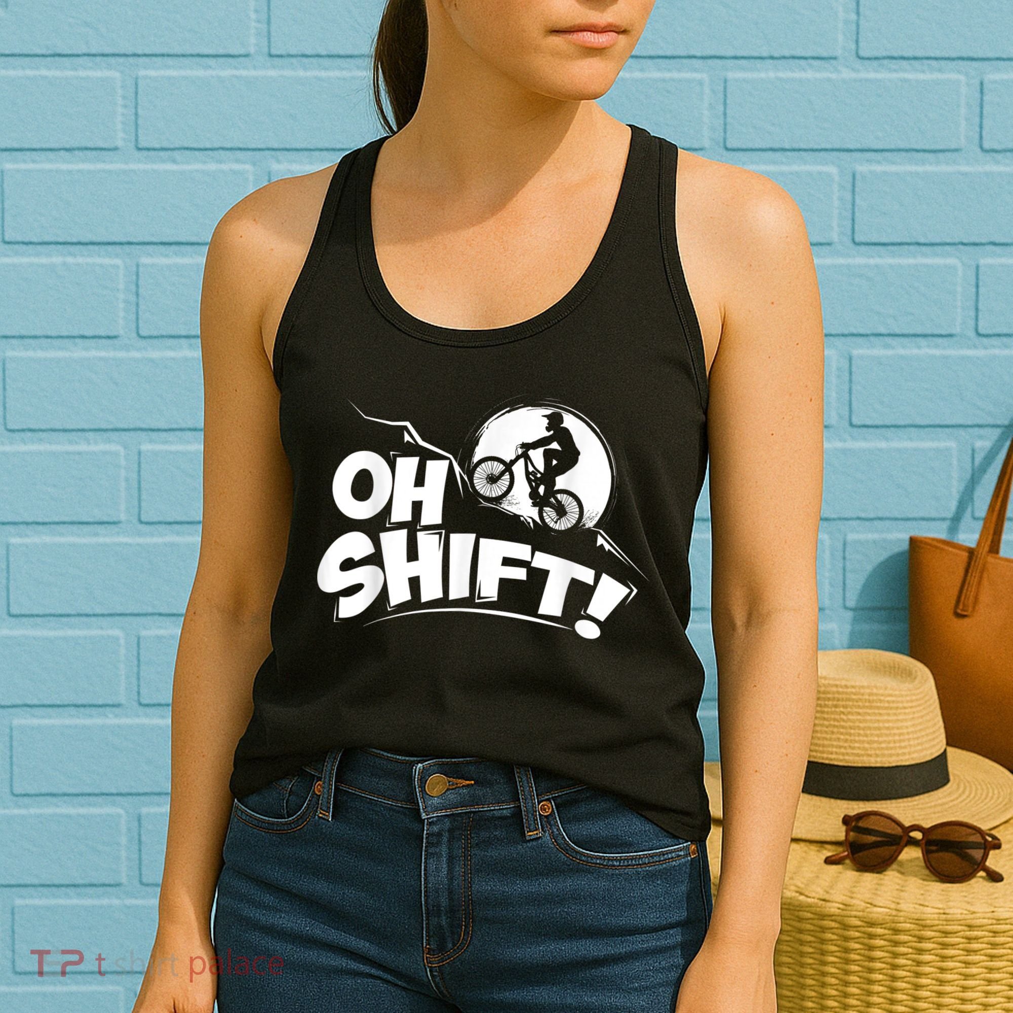 Oh Shift! Bicycle For Bike Riders & Cyclists Women's Tank Top