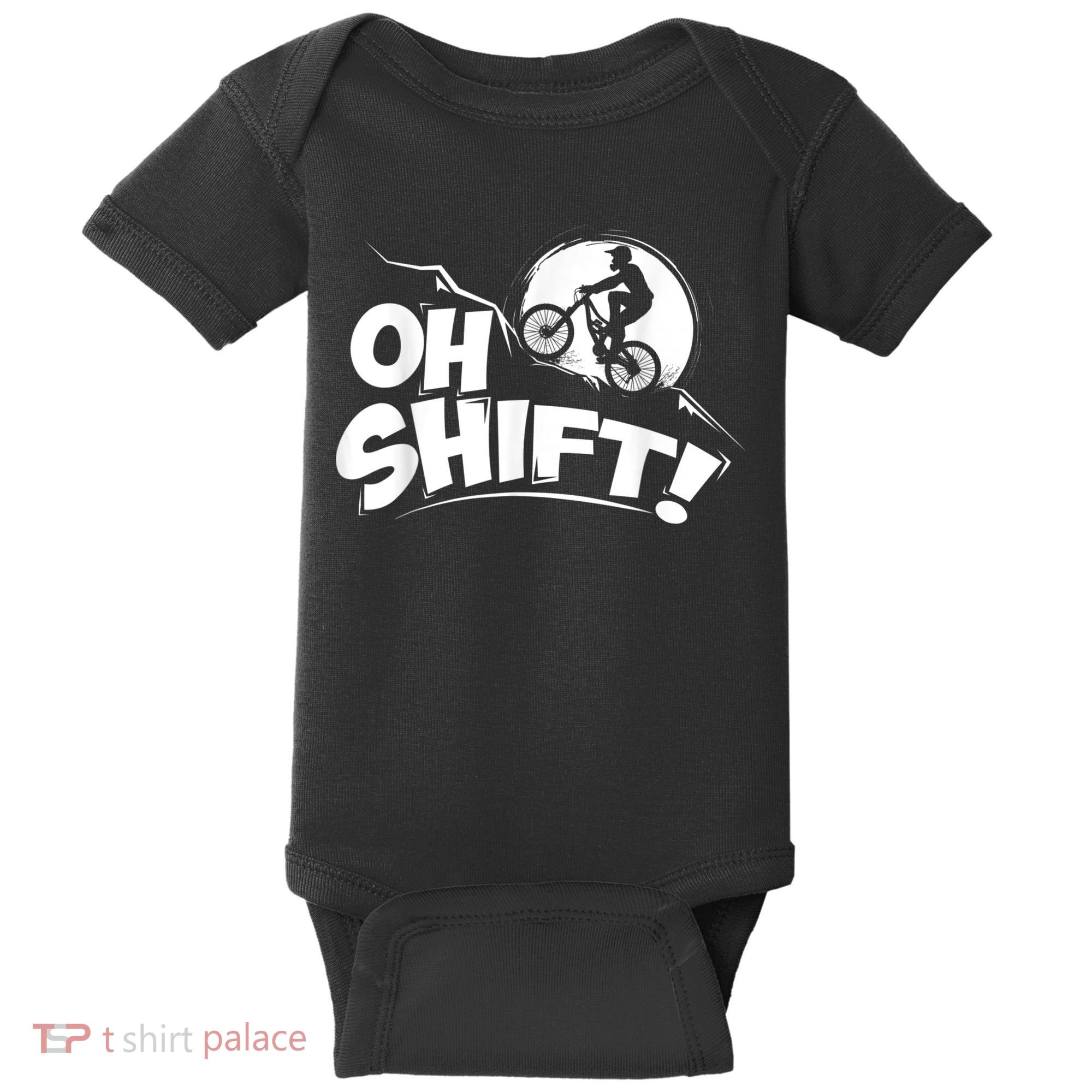 Oh Shift! Bicycle For Bike Riders & Cyclists Baby Bodysuit