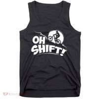 Oh Shift! Bicycle For Bike Riders & Cyclists Tank Top thumb 0