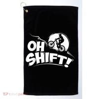 Oh Shift! Bicycle For Bike Riders & Cyclists Golf Towel thumb 0