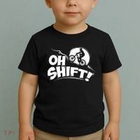 Oh Shift! Bicycle For Bike Riders & Cyclists Toddler T-Shirt thumb 2