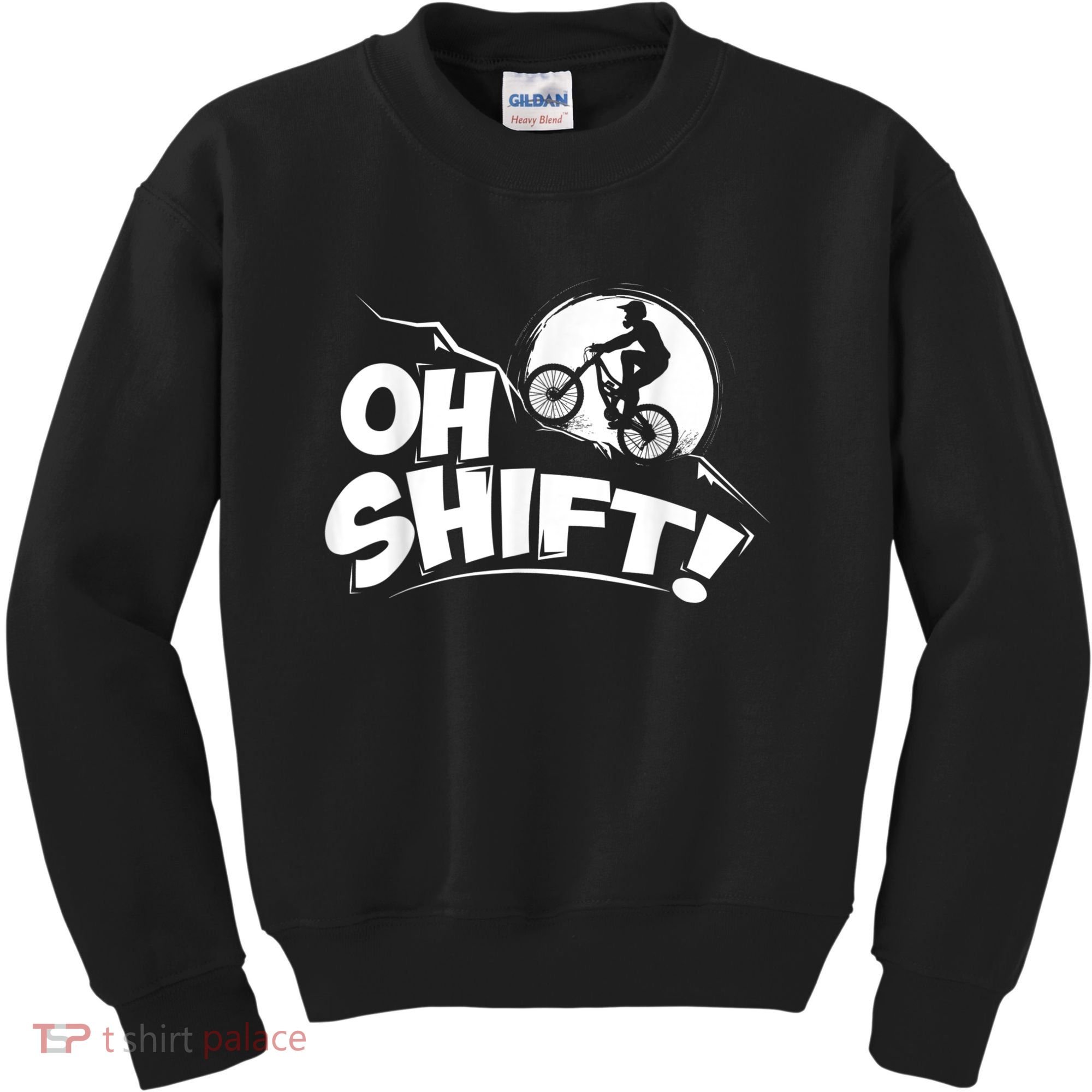 Oh Shift! Bicycle For Bike Riders & Cyclists Kids Sweatshirt
