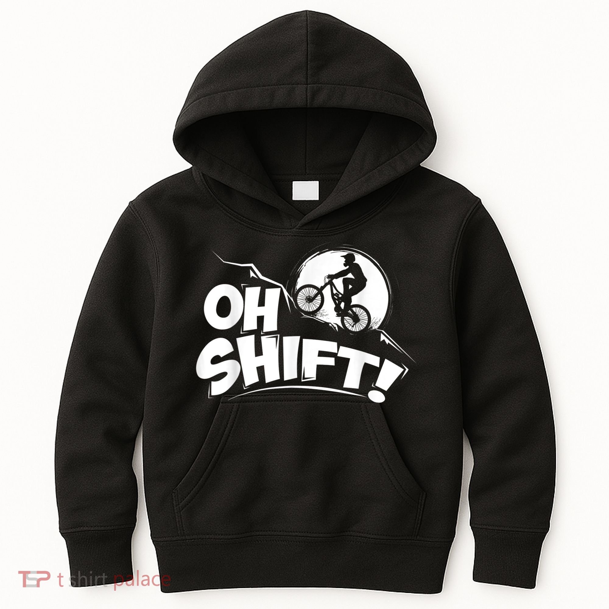 Oh Shift! Bicycle For Bike Riders & Cyclists Kids Hoodie