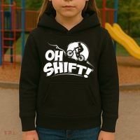 Oh Shift! Bicycle For Bike Riders & Cyclists Kids Hoodie thumb 3