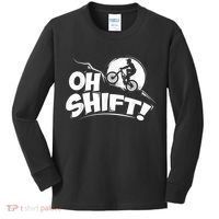 Oh Shift! Bicycle For Bike Riders & Cyclists Kids Long Sleeve Shirt thumb 0