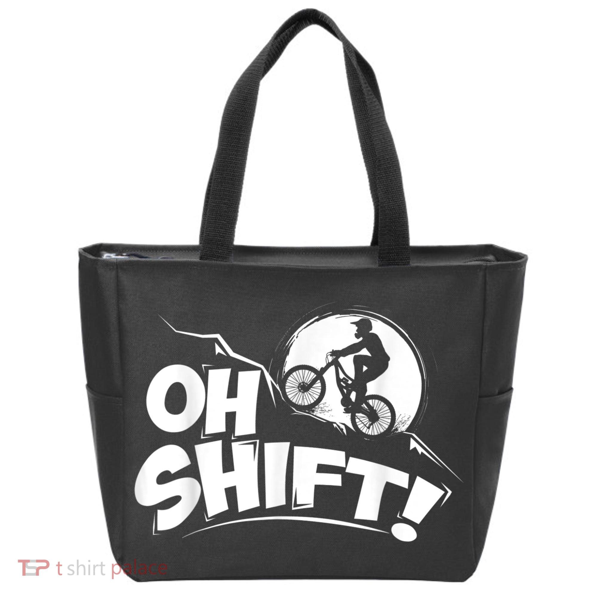 Oh Shift! Bicycle For Bike Riders & Cyclists Tote Bag