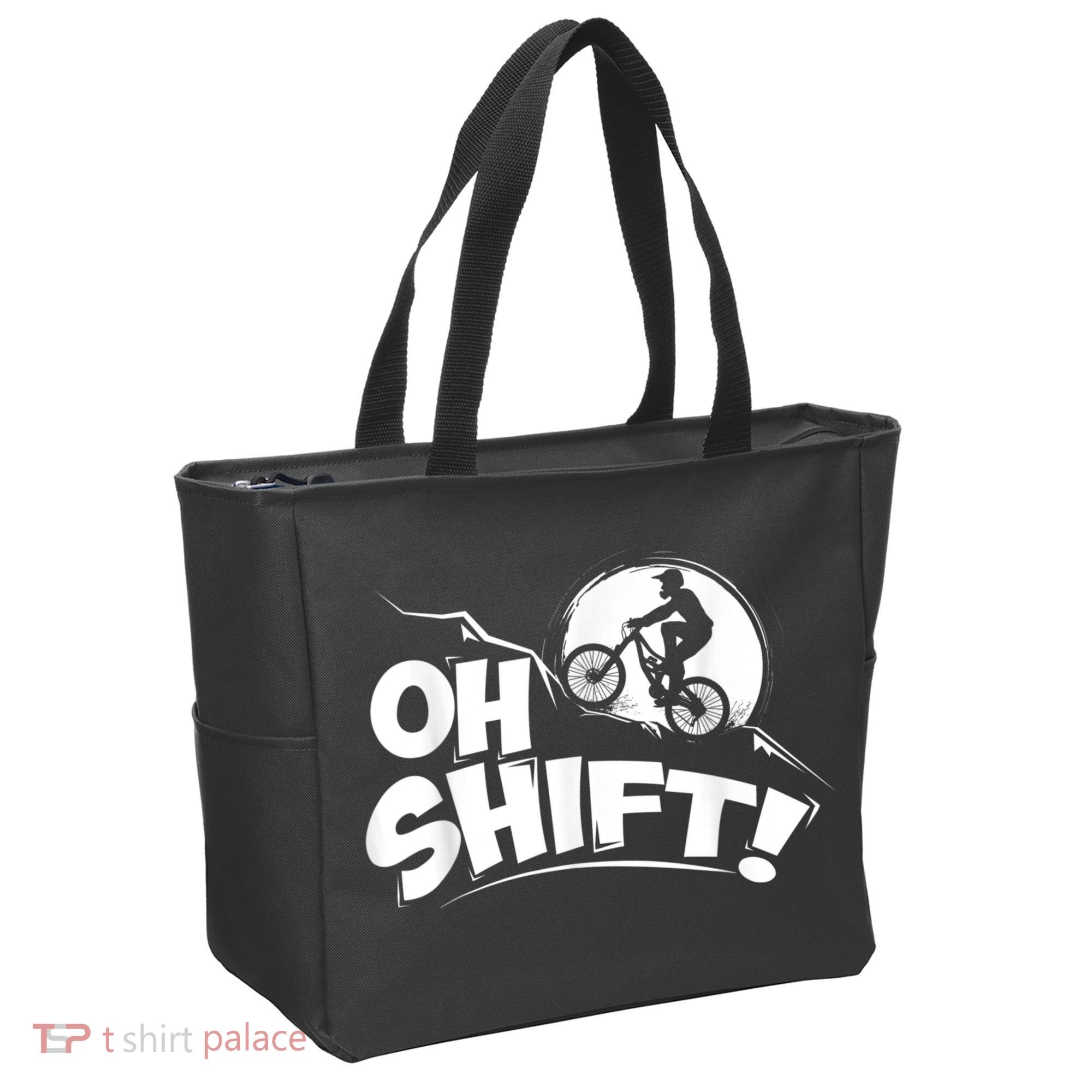 Oh Shift! Bicycle For Bike Riders & Cyclists Tote Bag