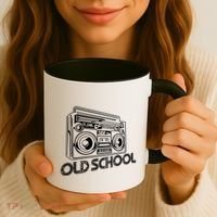 Old School Boombox 80s Rap Coffee Mug thumb 3