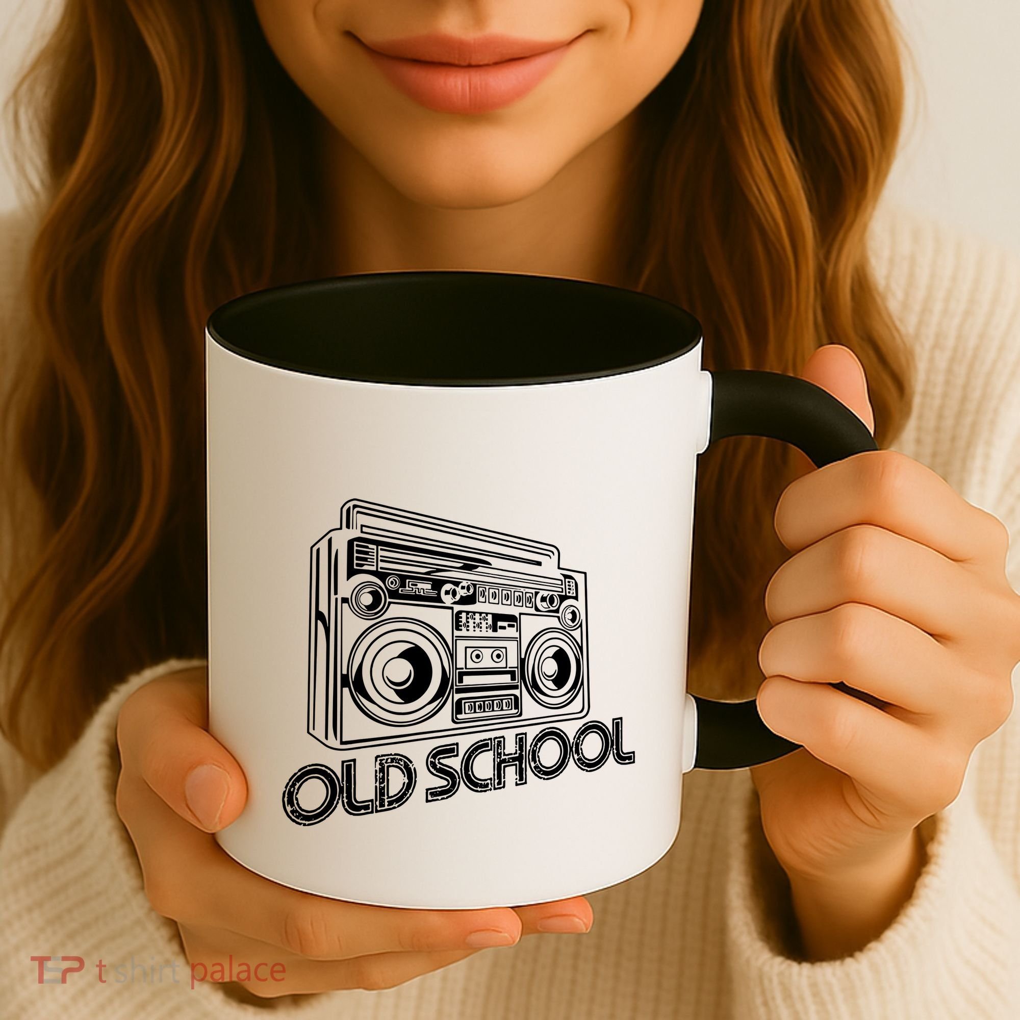 Old School Boombox 80s Rap Coffee Mug