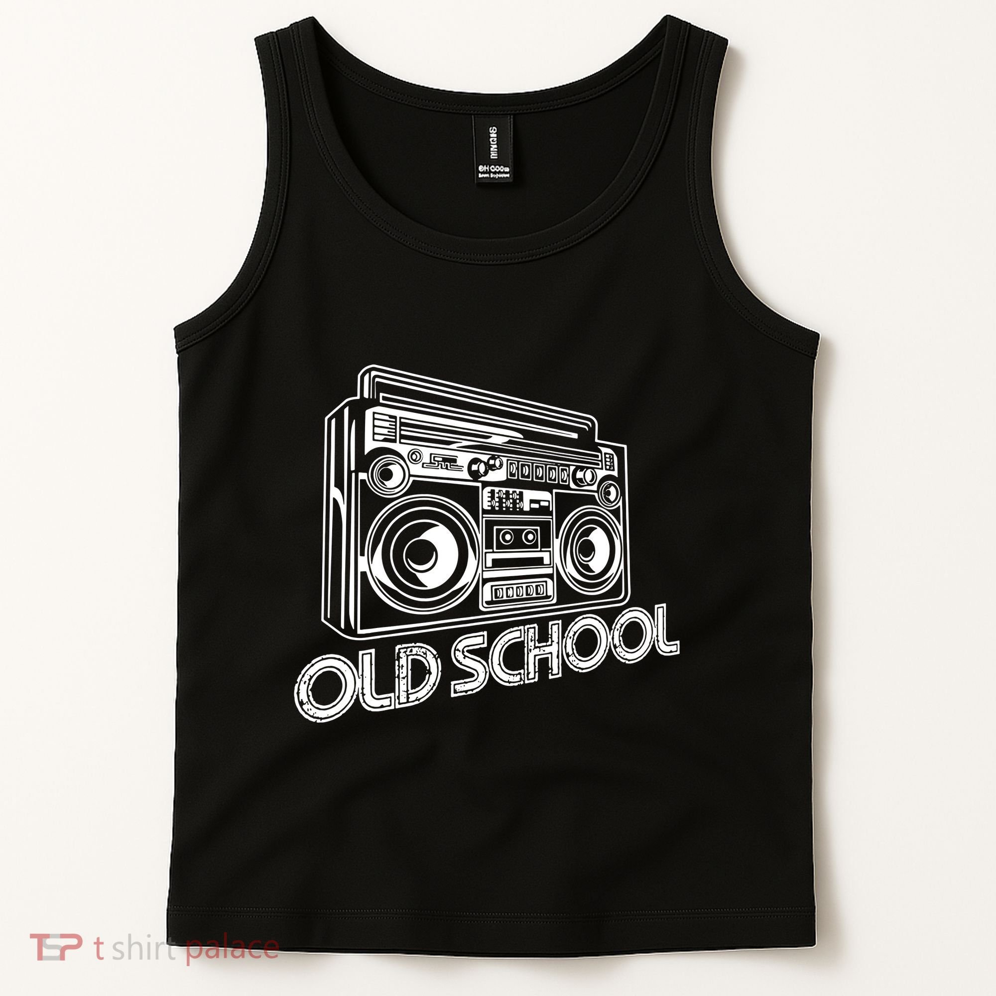 Old School Boombox 80s Rap Tank Top