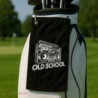 Old School Boombox 80s Rap Golf Towel thumb 2