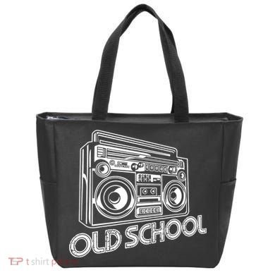 Old School Boombox 80s Rap Tote Bag