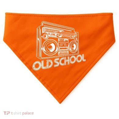 Old School Boombox 80s Rap USA-Made Doggie Bandana