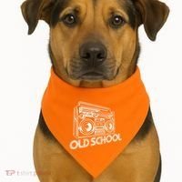 Old School Boombox 80s Rap USA-Made Doggie Bandana thumb 1