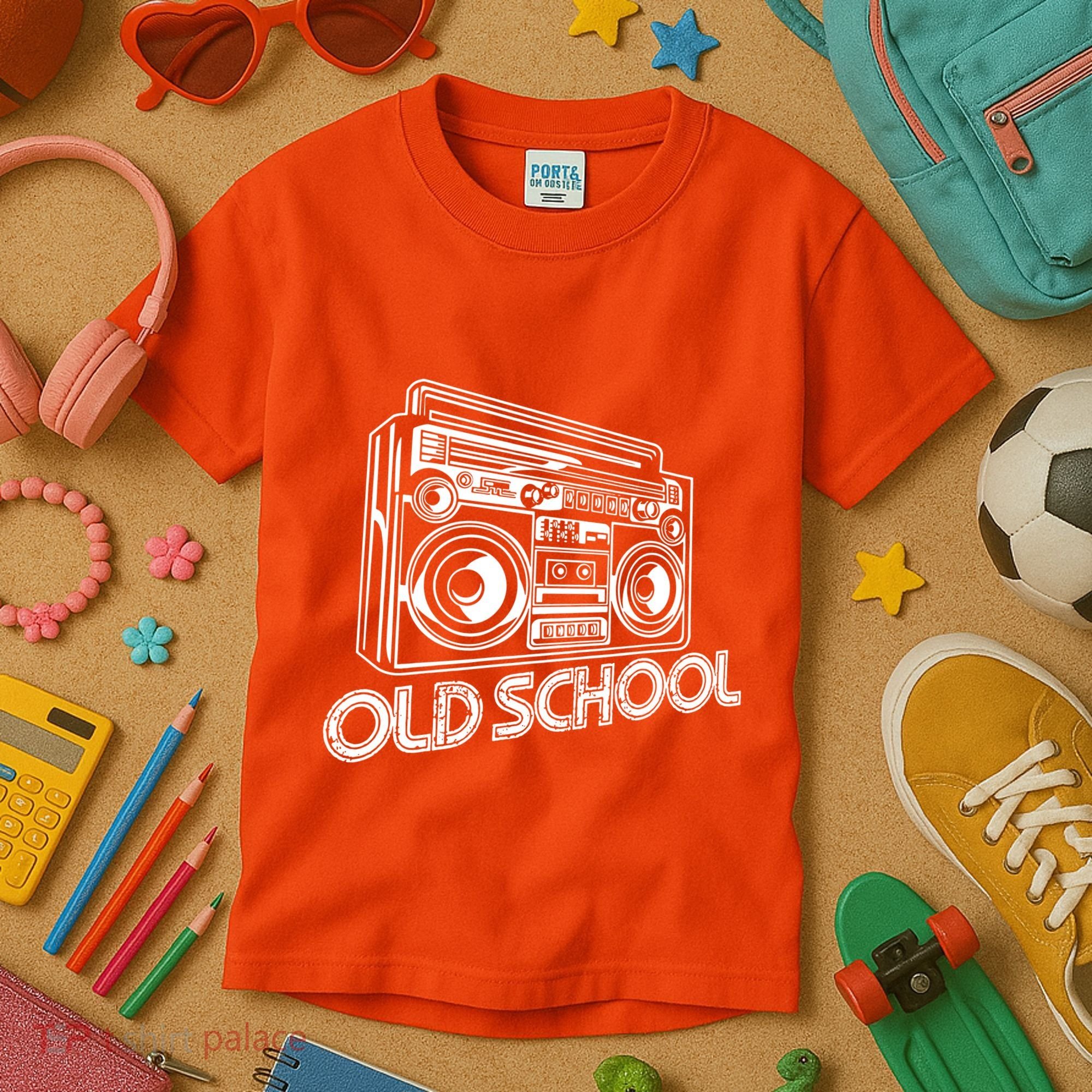 Old School Boombox 80s Rap Kids T-Shirt