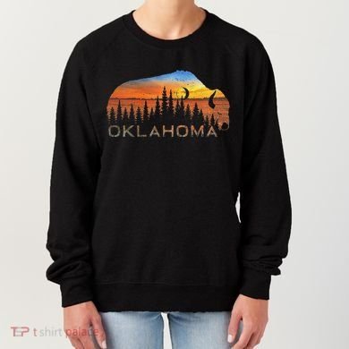Oklahoma Sunset Buffalo Women's Sweatshirt