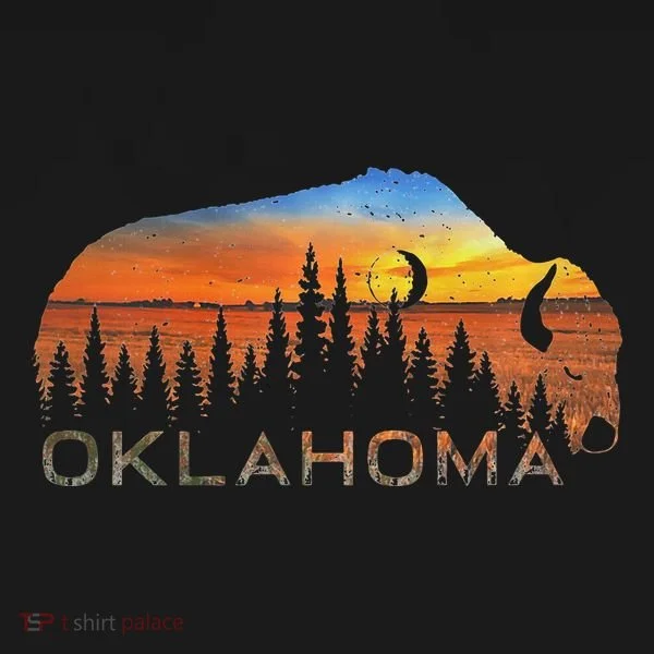 Oklahoma Sunset Buffalo Doggie Tank