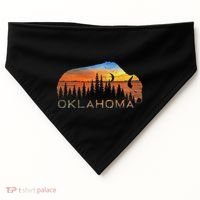 Oklahoma Sunset Buffalo USA-Made Doggie Bandana thumb 0