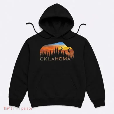 Oklahoma Sunset Buffalo Hoodie