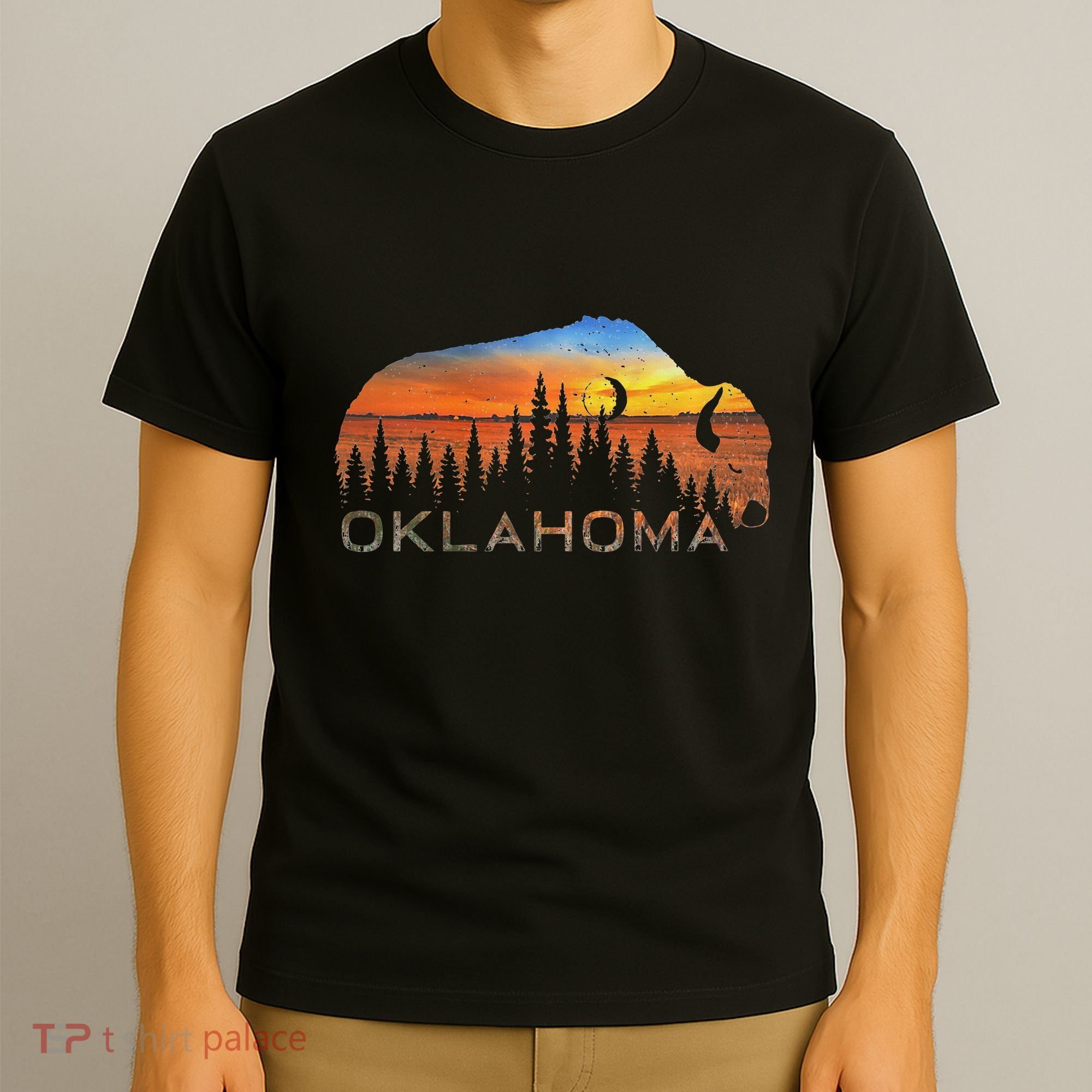 Oklahoma Sunset Buffalo T-Shirt