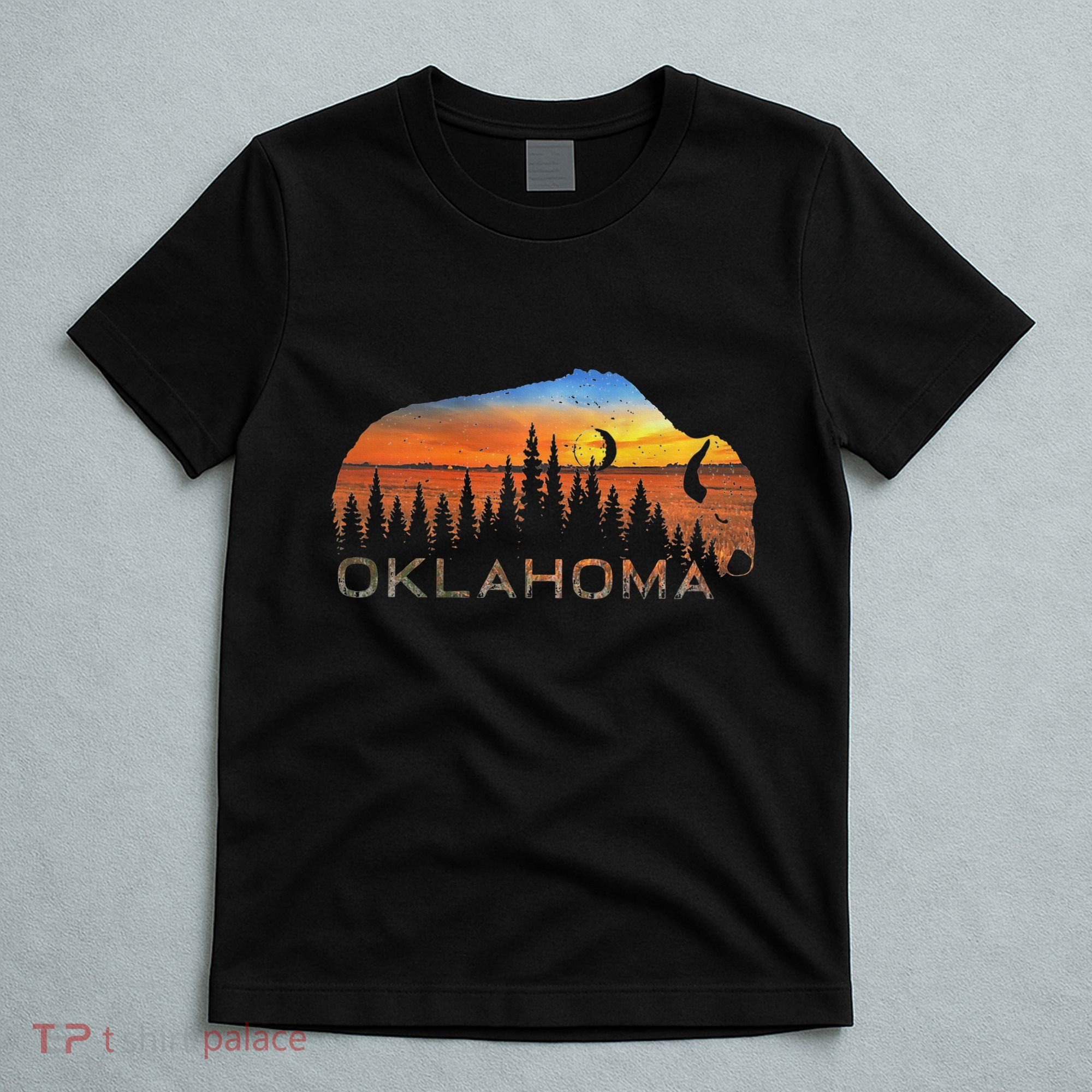Oklahoma Sunset Buffalo T-Shirt