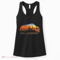 Oklahoma Sunset Buffalo Women's Tank Top thumb 0
