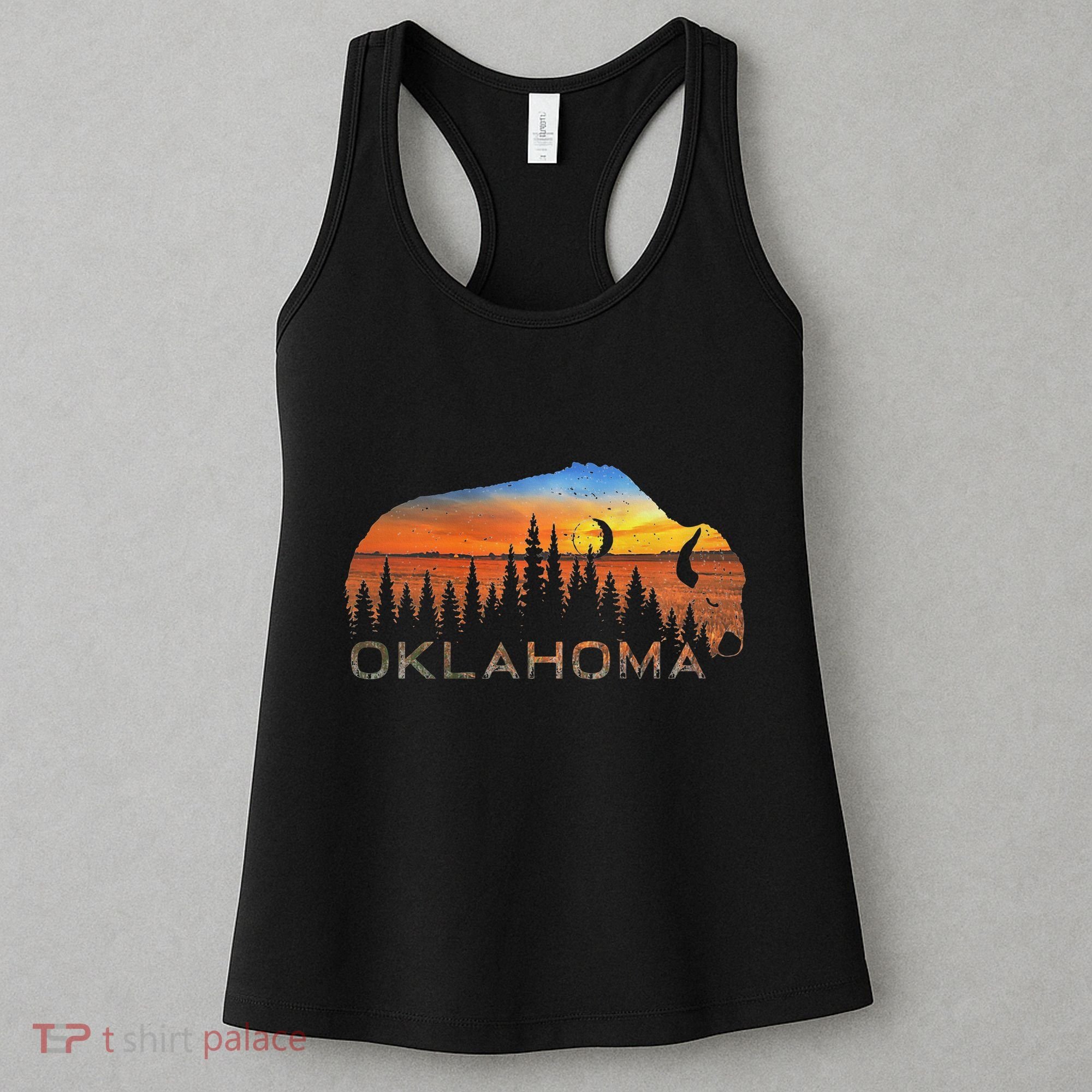 Oklahoma Sunset Buffalo Women's Tank Top