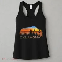 Oklahoma Sunset Buffalo Women's Tank Top thumb 3