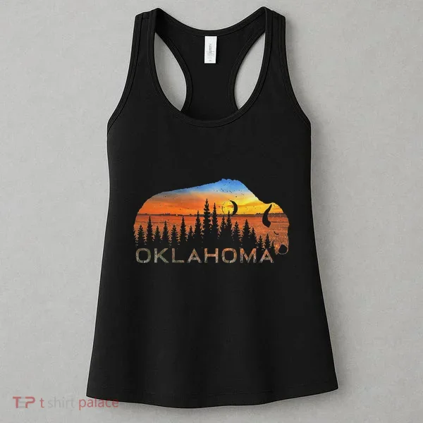 Oklahoma Sunset Buffalo Women's Tank Top