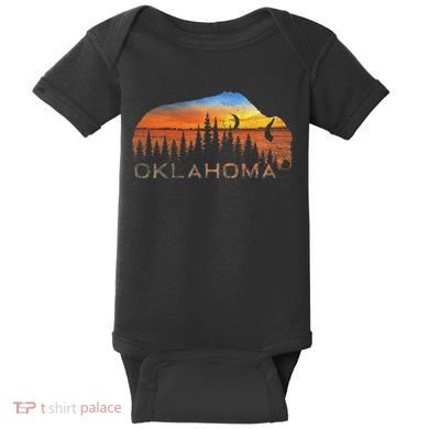 Oklahoma Sunset Buffalo Baby Bodysuit