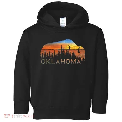 Oklahoma Sunset Buffalo Toddler Hoodie