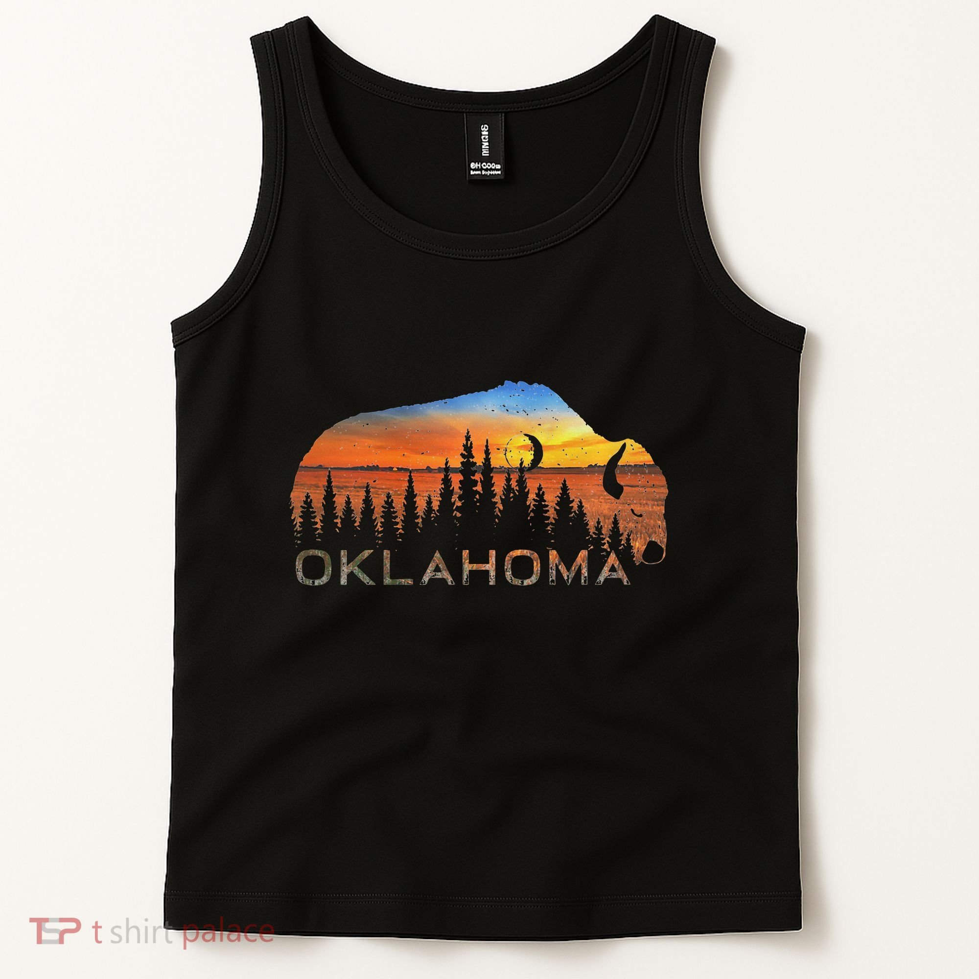 Oklahoma Sunset Buffalo Tank Top