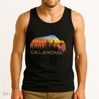 Oklahoma Sunset Buffalo Tank Top thumb 3