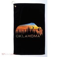 Oklahoma Sunset Buffalo Golf Towel thumb 0