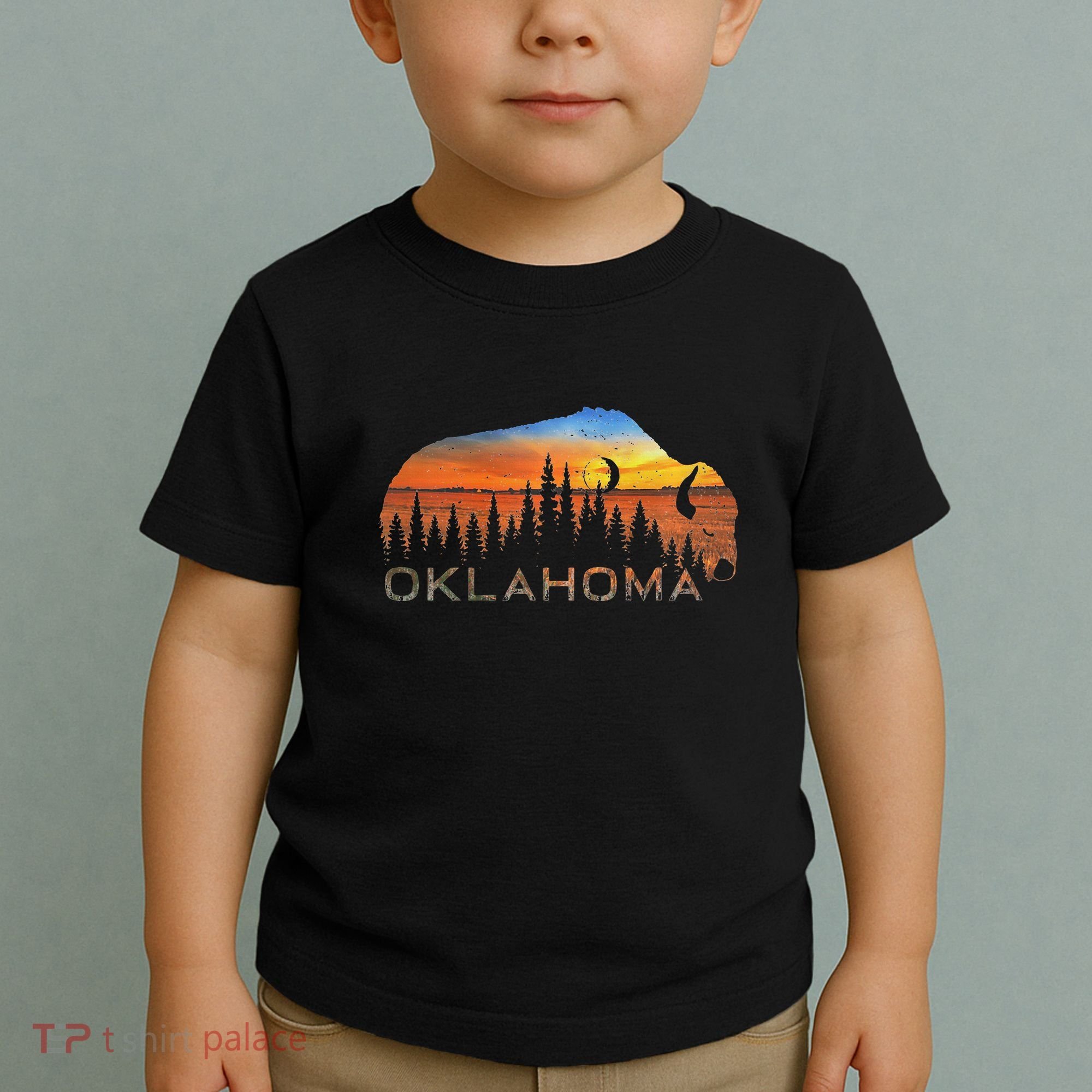 Oklahoma Sunset Buffalo Toddler T-Shirt