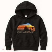 Oklahoma Sunset Buffalo Kids Hoodie thumb 0