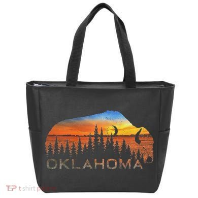 Oklahoma Sunset Buffalo Tote Bag