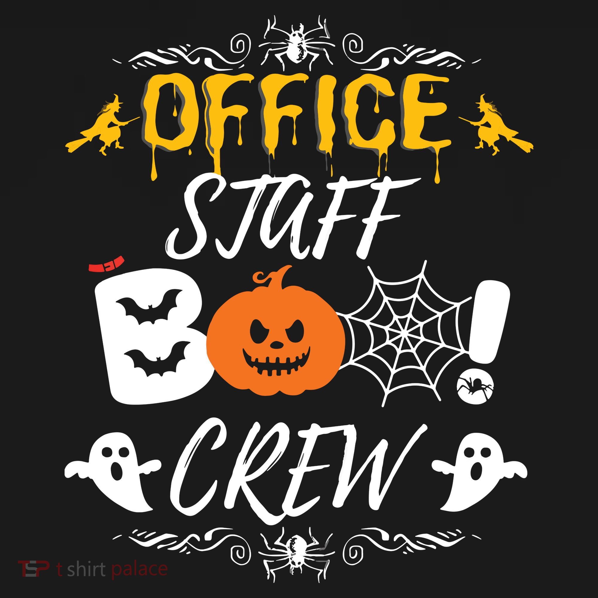 Office Staff Boo Crew Funny Halloween Matching Costume Ornament