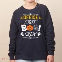 Office Staff Boo Crew Funny Halloween Matching Costume Women's Sweatshirt thumb 0