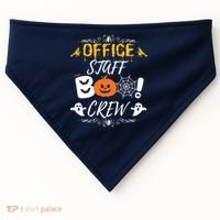 Office Staff Boo Crew Funny Halloween Matching Costume USA-Made Doggie Bandana thumb 0