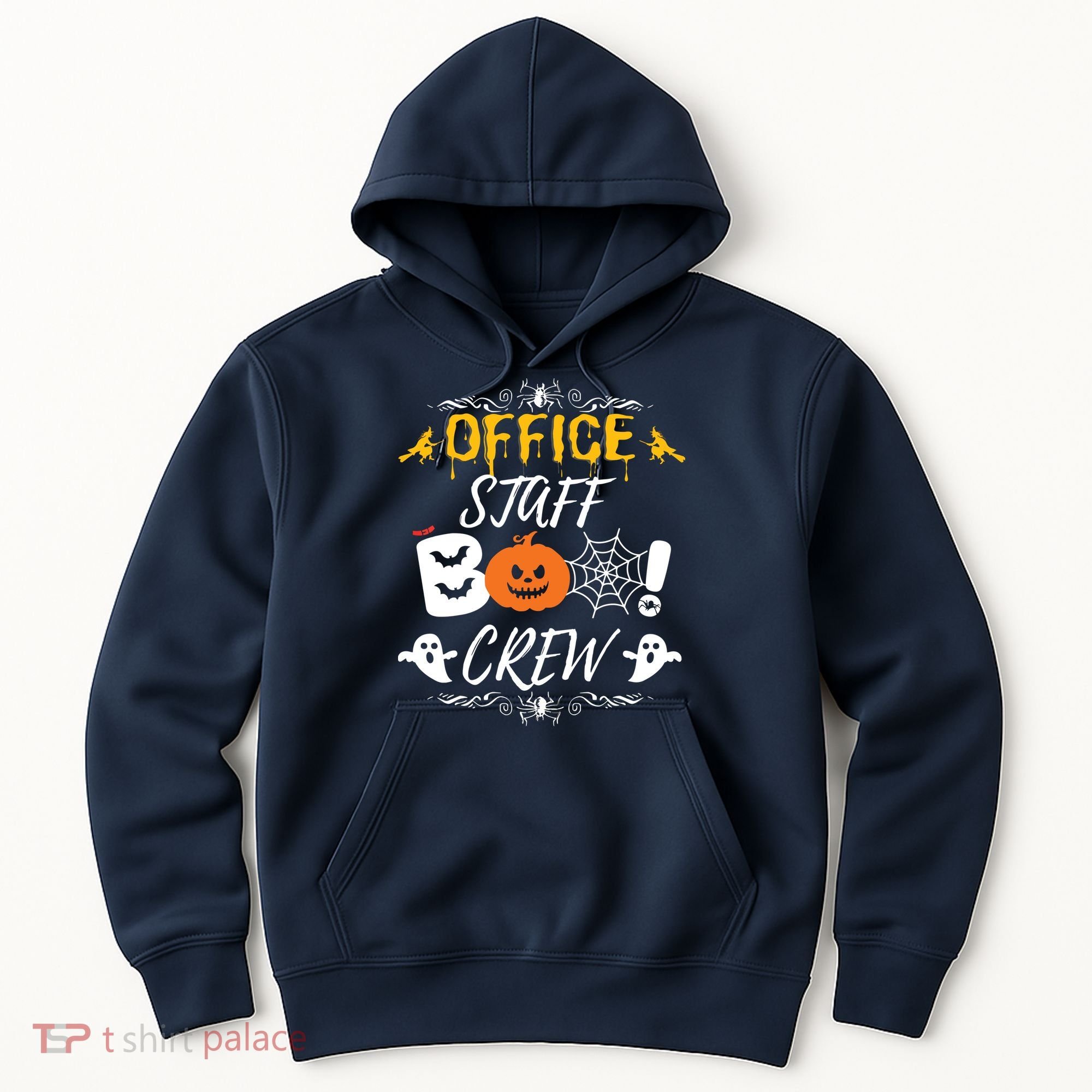 Office Staff Boo Crew Funny Halloween Matching Costume Hoodie