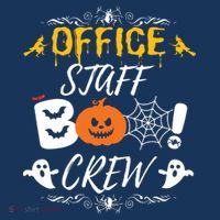 Office Staff Boo Crew Funny Halloween Matching Costume Beanie thumb 2