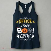 Office Staff Boo Crew Funny Halloween Matching Costume Women's Tank Top thumb 3