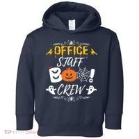 Office Staff Boo Crew Funny Halloween Matching Costume Toddler Hoodie thumb 0