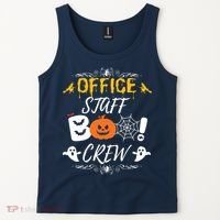 Office Staff Boo Crew Funny Halloween Matching Costume Tank Top thumb 2