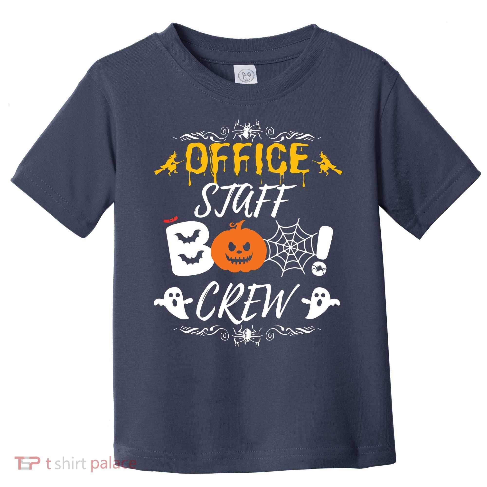 Office Staff Boo Crew Funny Halloween Matching Costume Toddler T-Shirt