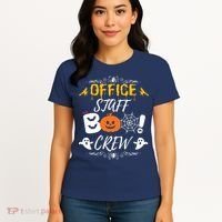 Office Staff Boo Crew Funny Halloween Matching Costume Women's T-Shirt thumb 4
