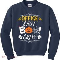 Office Staff Boo Crew Funny Halloween Matching Costume Kids Sweatshirt thumb 0